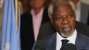 L'émissaire international Kofi Annan, en visite à Téhéran, a estimé mardi que l'Iran devrait être impliqué dans le dossier syrien afin de trouver une solution pour mettre fin à la crise. /Photo prise le 9 juillet 2012/REUTERS/Khaled al-Hariri