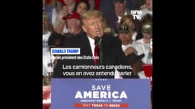 Donald Trump salue les camionneurs canadiens, qui "résistent courageusement à des mesures illégales"