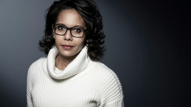 Audrey Pulvar photographiée en février 2019 à Paris