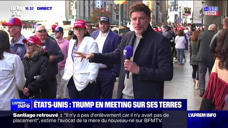 À New York, les sympathisants de Donald Trump affluent pour son meeting au Madison Square Garden