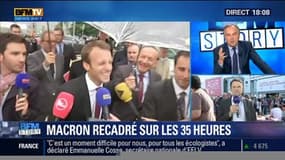 Manuel Valls a recadré Emmanuel Macron sur les 35 heures