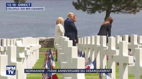 D-Day: Melania Trump dépose un bouquet sur la tombe d'un soldat