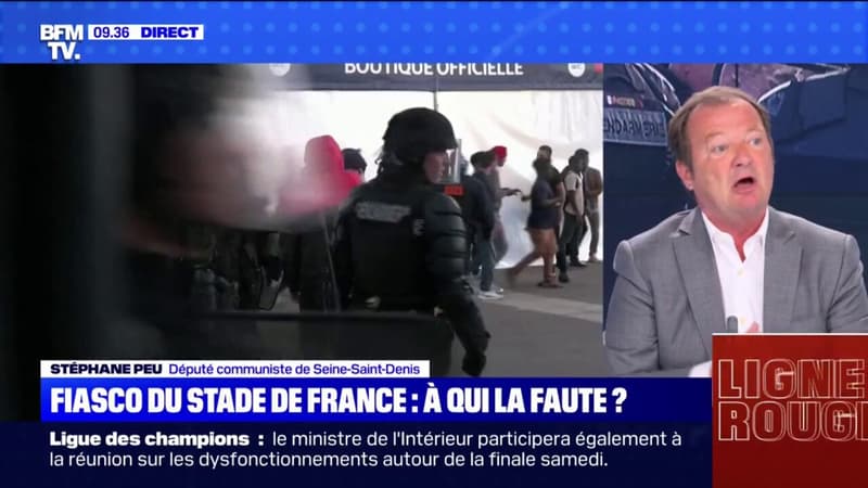 Stéphane Peu, député communiste de Seine-Saint-Denis, sur les incidents au Stade de France: 
