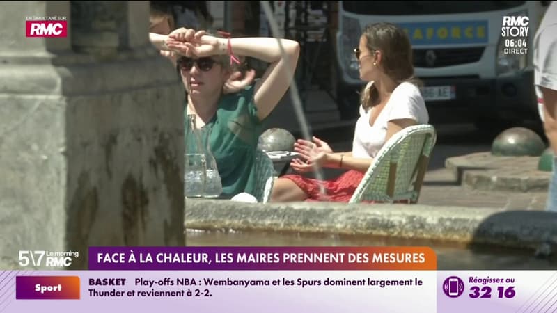 Face à la chaleur, les maires prennent des mesures