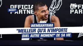 Basket : Wembanyama "meilleur qu'à n'importe quel autre moment" de sa vie