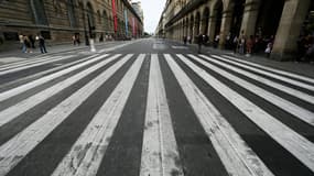 La rue de Rivoli à Paris.