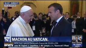 Emmanuel Macron rencontre pour la première fois le pape François