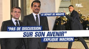 "Pas de discussion" sur le départ de Mbappé à l'Élysée assure Emmanuel Macron