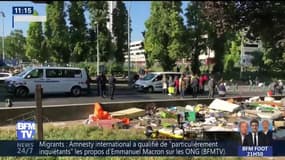 Paris: la "colline du crack" évacuée porte de la Chapelle