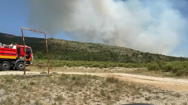 Des reprises de l'incendie au camp militaire de Canjuers ont été constatées ce lundi.