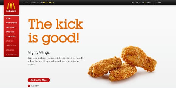 "The kick, the good". McDonald's s'est effectivement pris un "bon coup" sur la tête en constatant l'insuccès de ses "Mighty Wings". "The kick, the good". McDonald's s'est effectivement pris un "bon coup" sur la tête en constatant l'insuccès de ses "Mighty Wings".