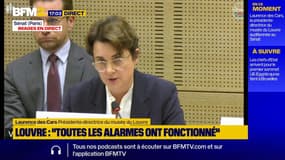 "C'est là, notre faiblesse": la présidente du Louvre évoque un "parc de vidéos très insuffisant"