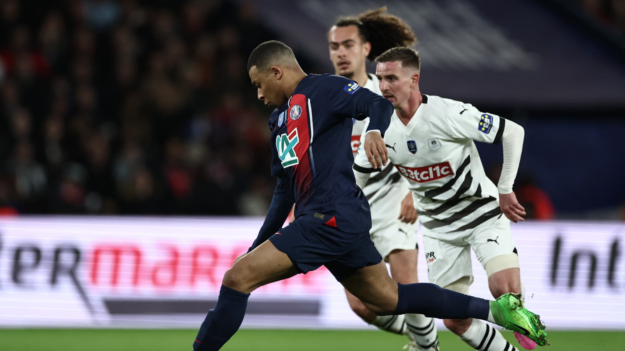 Mbappé lors de PSG-Rennes le 03/04/2024