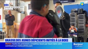 Grasse: des jeunes en situation de handicap initiés à la boxe