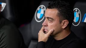Xavi lors de Real-Barça (3-2, Liga), le 21 avril 2024