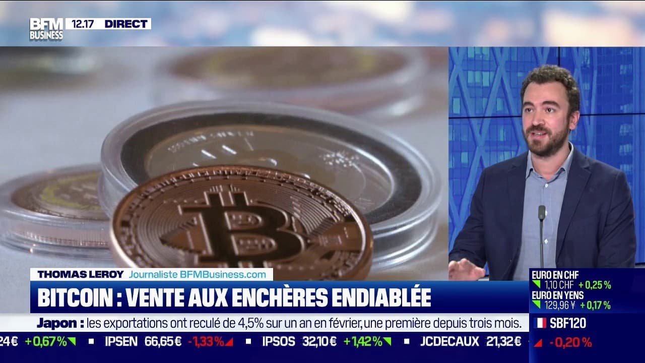 Vent de folie dans la salle de la première vente aux enchères de bitcoin en  France