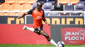 Yoane Wissa lors du match Lorient-Angers (2-0, L1), le 2 mai 2021