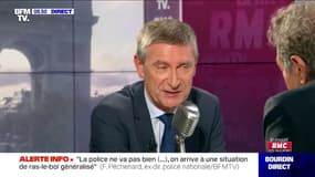 Slogan "Suicidez-vous envers les policiers : "Il y a des coups de pied au cul qui se perdent !" estime Fréderic Péchenard