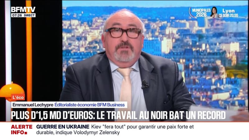 L’ÉCO - Le travail au noir bat un record avec plus de 1,5 milliard d’euros détectés en France