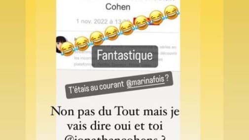 L'échange entre Jonathan Cohen et Marina Foïs autour du projet de série "Maguy"