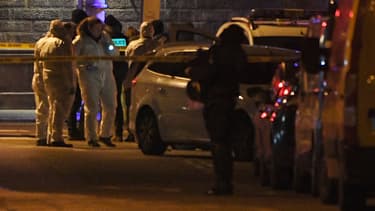 La, police scientifique sur place.