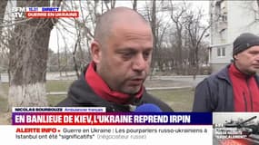 Guerre en Ukraine: près d'Irpin, l'évacuation des civils se poursuit