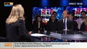 Benoît Hamon face à Hedwige Chevrillon dans BFM Politique