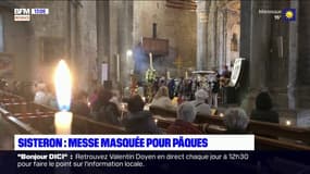 Sisteron : une messe de Pâques masquée