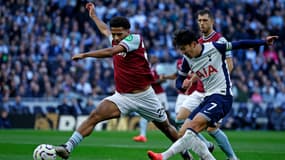 Jean-Clair Todibo et Heung-Min Son, à Londres le 19 octobre 2024