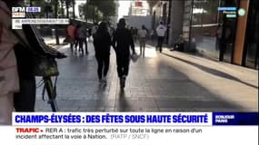 Paris: les Champs-Elysées sous haute sécurité pour les fêtes de fin d'année