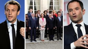 Les membres du gouvernement sont tiraillés entre Emmanuel Macron et Benoît Hamon. 