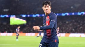 Kang-in Lee avec le PSG, le 25 octobre 2023