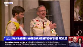"J'ai pleuré la moitié de la messe": les premières célébrations ont été honorées à Notre-Dame