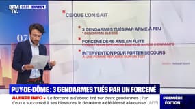 Puy-de-Dôme: 3 gendarmes tués, un blessé par un forcené, opération en cours