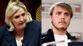 Marine Le Pen et Louis Boyard