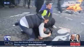 "Arrêtez, vous allez le tuer !" Il vient au secours d'un policier durant les violences de samedi à Paris