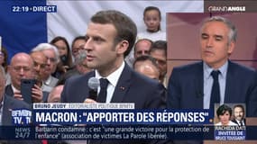 Macron : "Apporter des réponses"