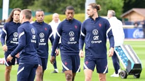 L'équipe de France a l'entraînement.
