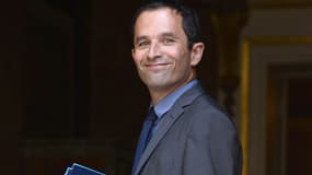 Benoît Hamon le 21 août 2014 à Matignon. 