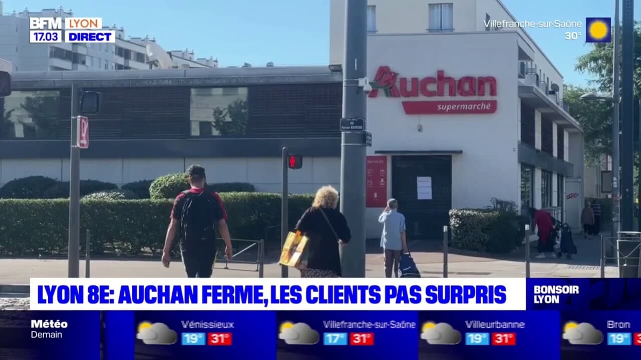 Lyon 8ème: Auchan ferme, les clients pas surpris