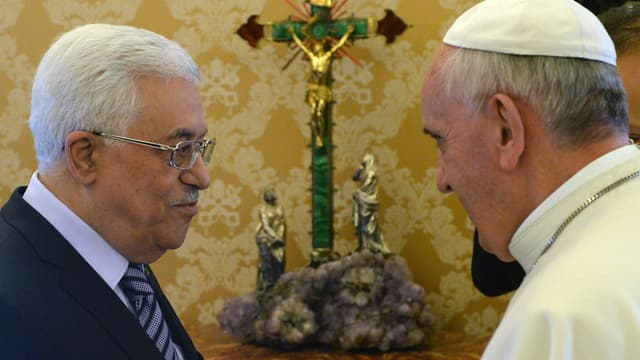 Rencontre entre le pape François et Mahmoud Abbas en octobre 2013