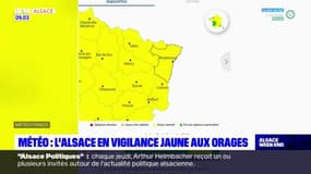 Météo: l'Alsace en vigilance jaune pour orages