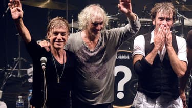 Jean-Louis Aubert, Louis Bertignac et Richard Kolinka, réunis sous le nom "Les Insus".