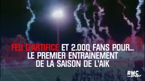 Feu d'artifice et 2.000 fans présents pour... le premier entraînement de la saison de l'AIK