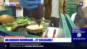 Salon de l'Argriculture: un burger normand solidaire