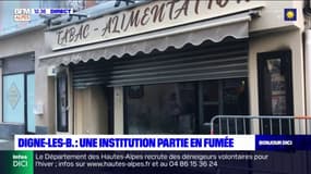 Digne-les-Bains: un bureau de tabac détruit dans un incendie