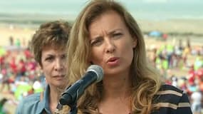 Valérie Trierweiler lors de son déplacement à Cabourg, le 28 août 2013.