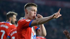 Viktor Tsygankov lors du match Gérone-Athletic Bilbao (1-1, 14e journée de Liga), le 27 novembre 2023