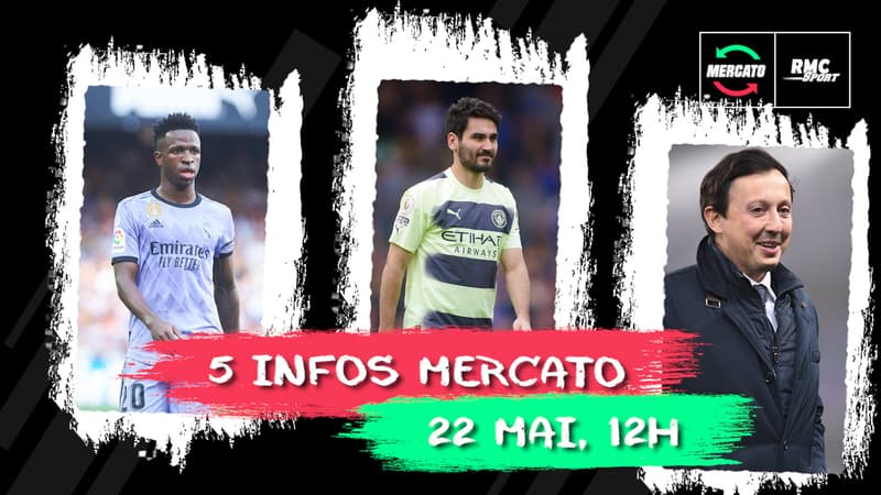 Vinicius, OM, Gundogan... Les 5 infos mercato du 22 mai à la mi-journée