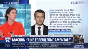Gilets jaunes: Emmanuel Macron admet avoir fait une "erreur fondamentale" sur la gestion de la crise